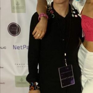 Moschino Couture! Silk-Embellished Shirt Top